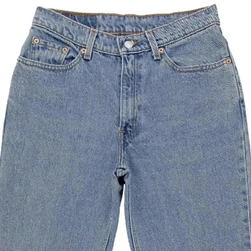 Vintage Classic Levis Jeans 512 High Waisted Straight Leg Cotton Jeans 28W 32L - Picture 5 of 6